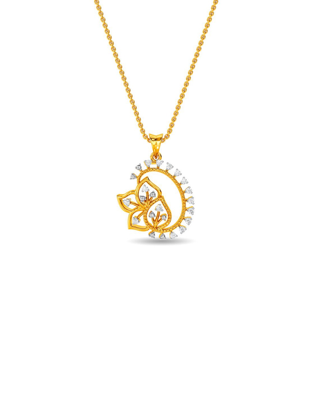 

KISNA DIAMOND AND GOLD JEWELLERY Women 18KT Pendant Diamond Weight - 0.14 CT