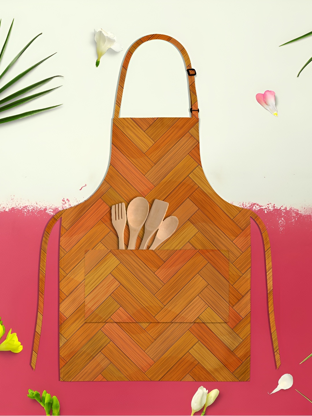 

ArtzFolio Brown Printed Cotton Aprons