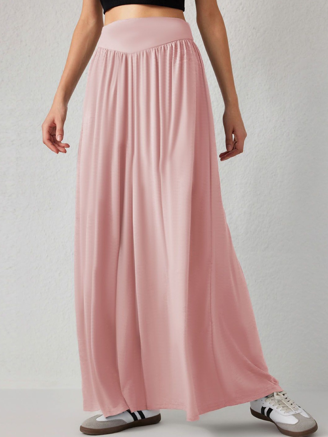 

StyleCast Women Flared Maxi Skirt, Pink