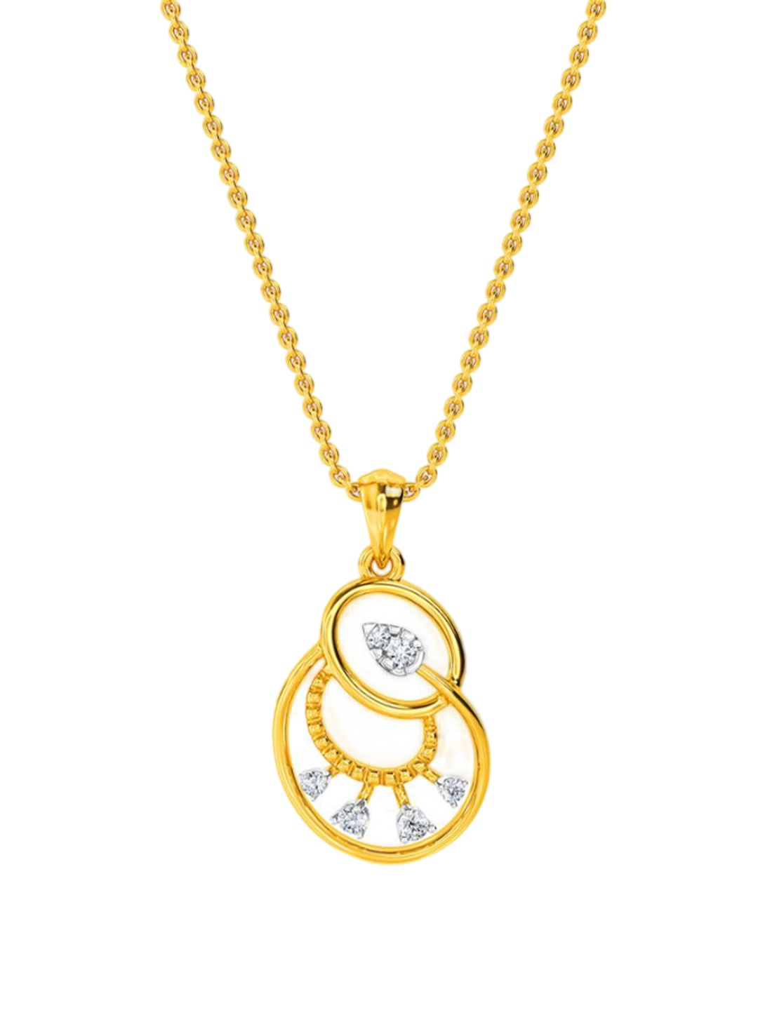 

KISNA DIAMOND AND GOLD JEWELLERY Women 14KT Pendant Diamond 0.07 Carat
