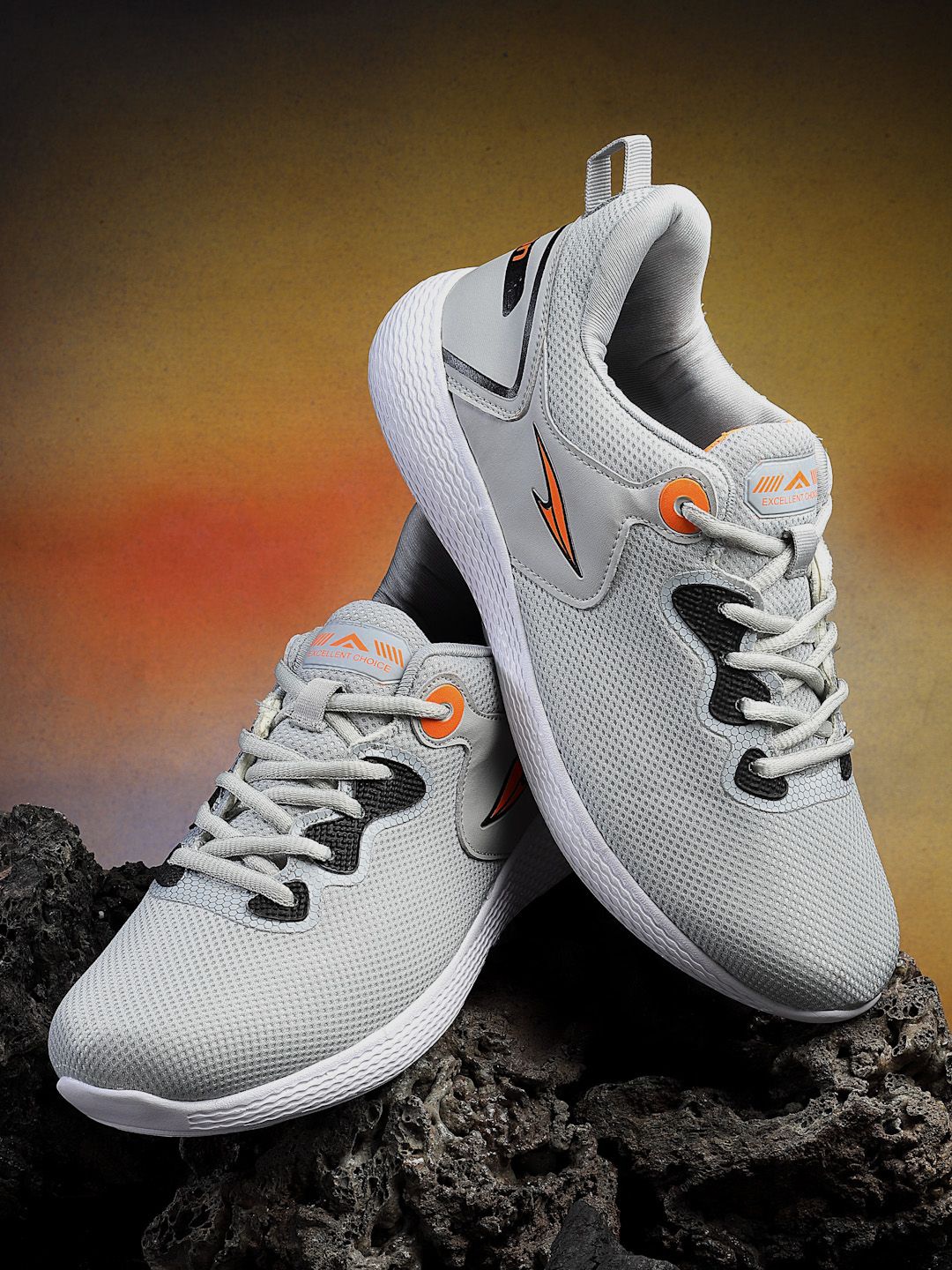 

ASIAN Men TOOFAN-08 Mesh Running Non-Marking Shoes, Grey