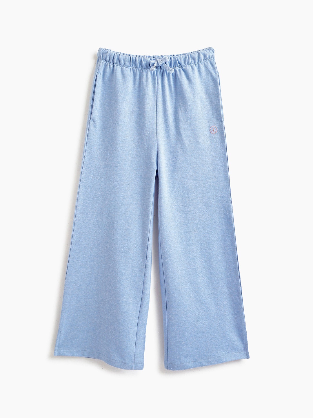 

Campana Girls Cotton Relaxed Fit Track Pants, Blue