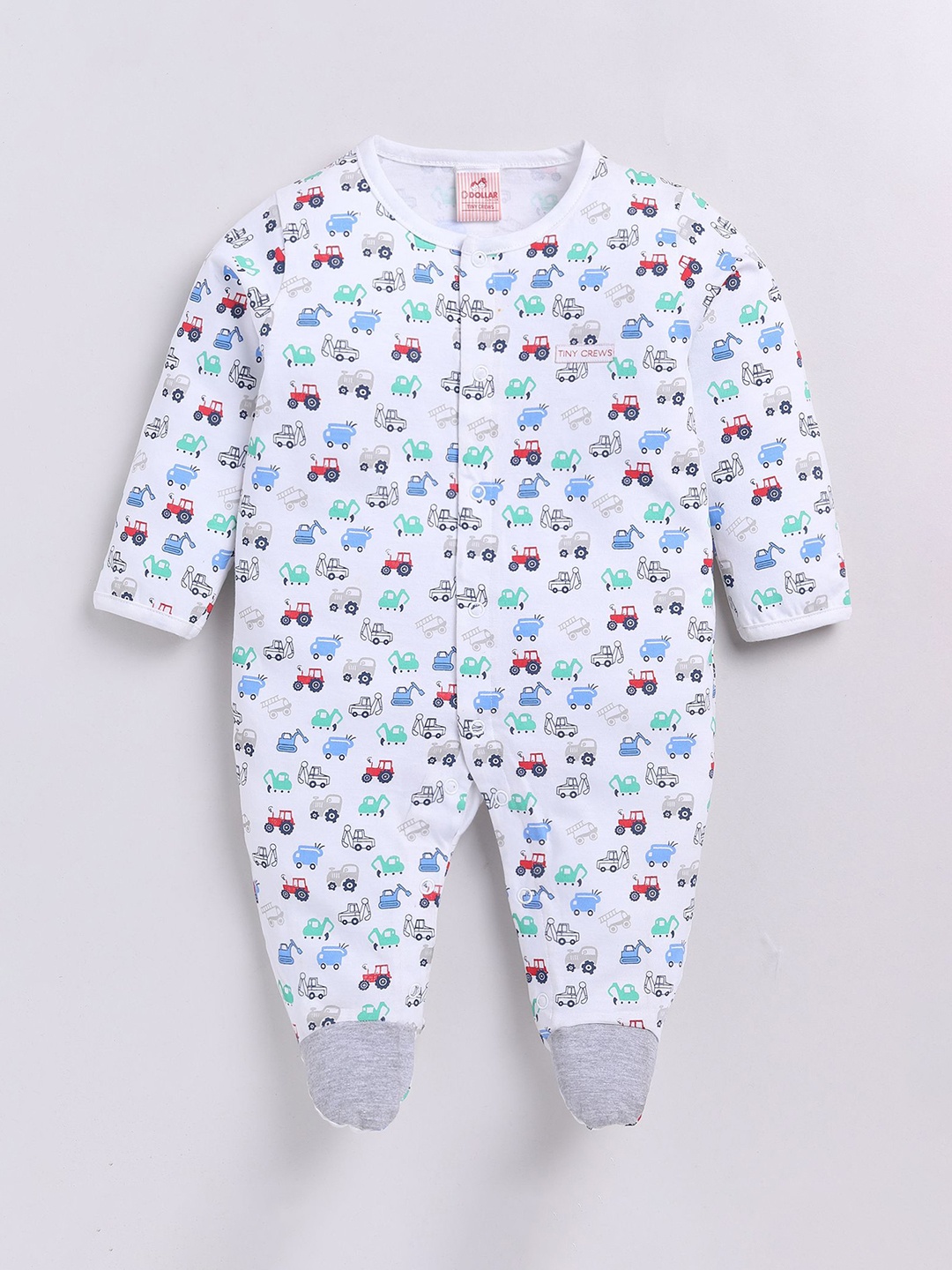 

Dollar Infants Printed Sleepsuit, White