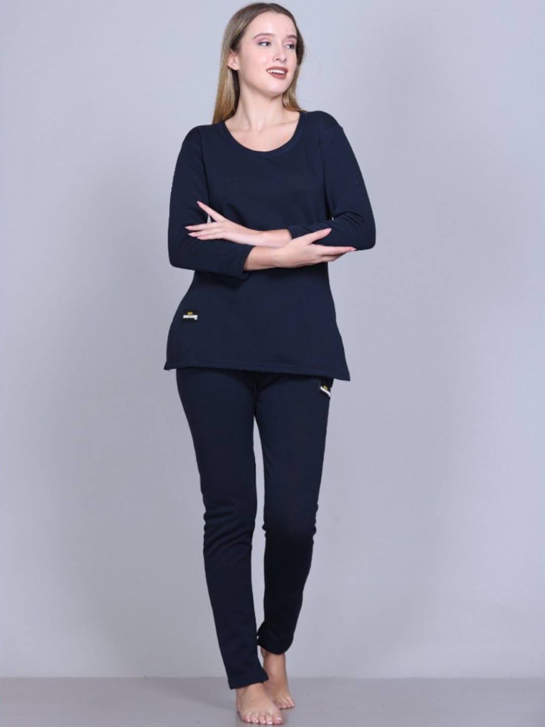 

TFA THE FASHION ADDICTION Women Cotton Thermal Set, Blue