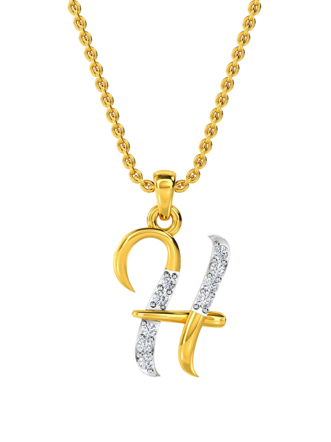 

KISNA DIAMOND AND GOLD JEWELLERY 14KT Diamond Pendant 0.07 carat