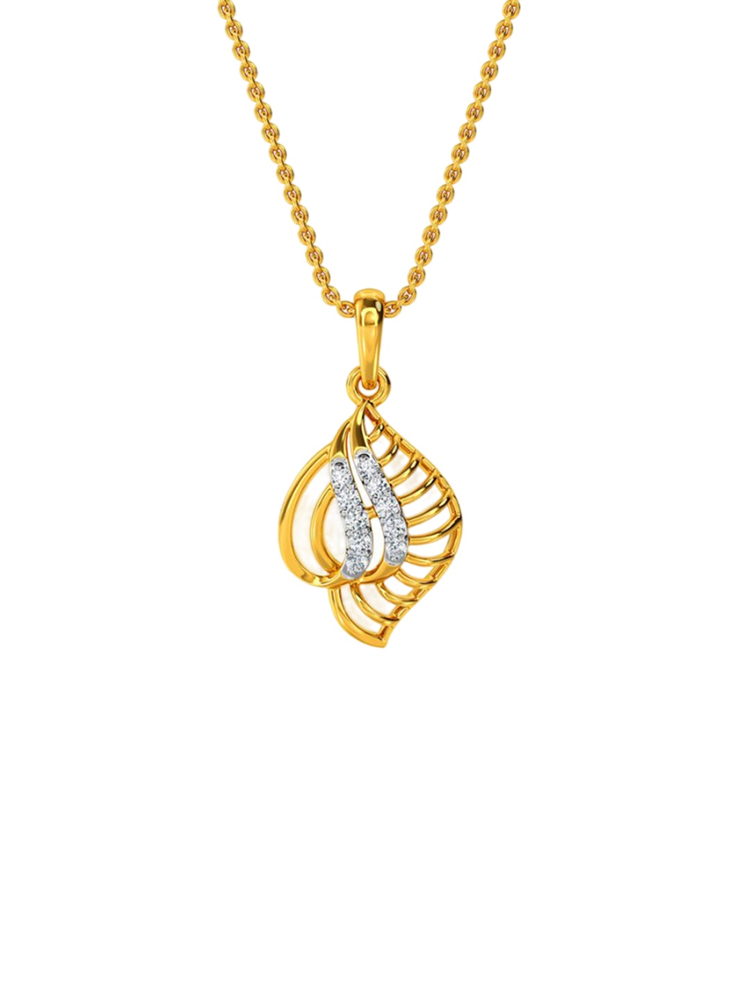 

KISNA DIAMOND AND GOLD JEWELLERY Women 18KT Pendant Diamond 0.076CT