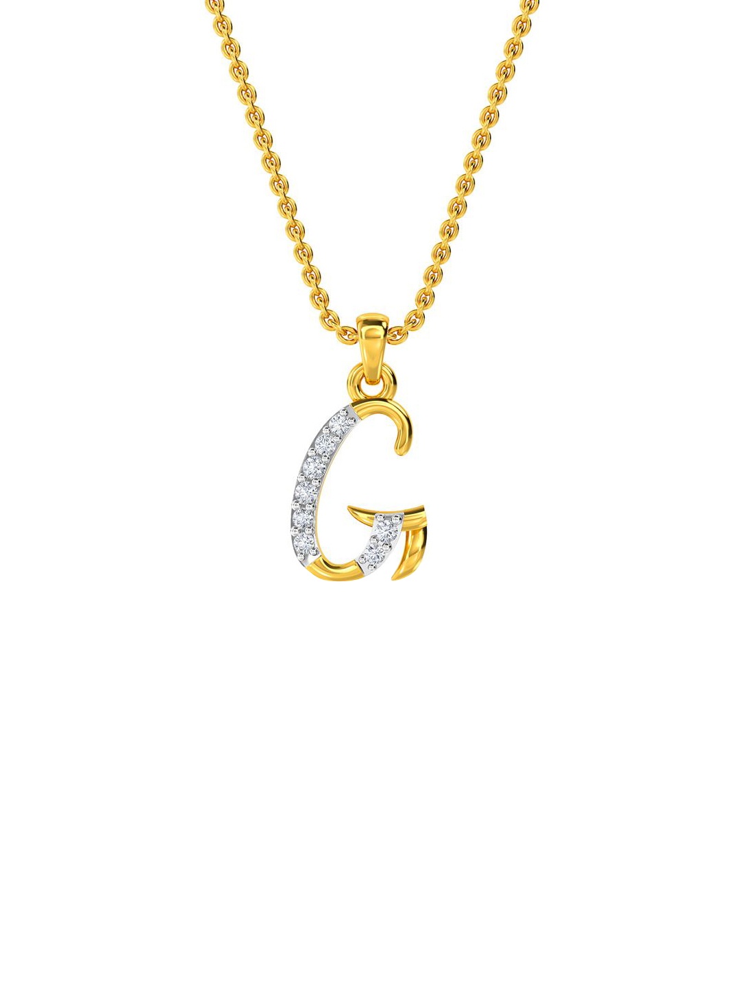 

KISNA DIAMOND AND GOLD JEWELLERY Women 18KT Pendant Diamond Weight - 0.06 CT