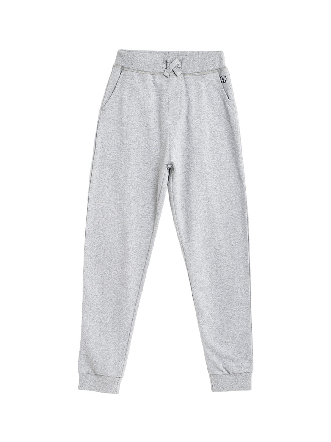 

Campana Boys Cotton Mid-rise Joggers, Grey melange