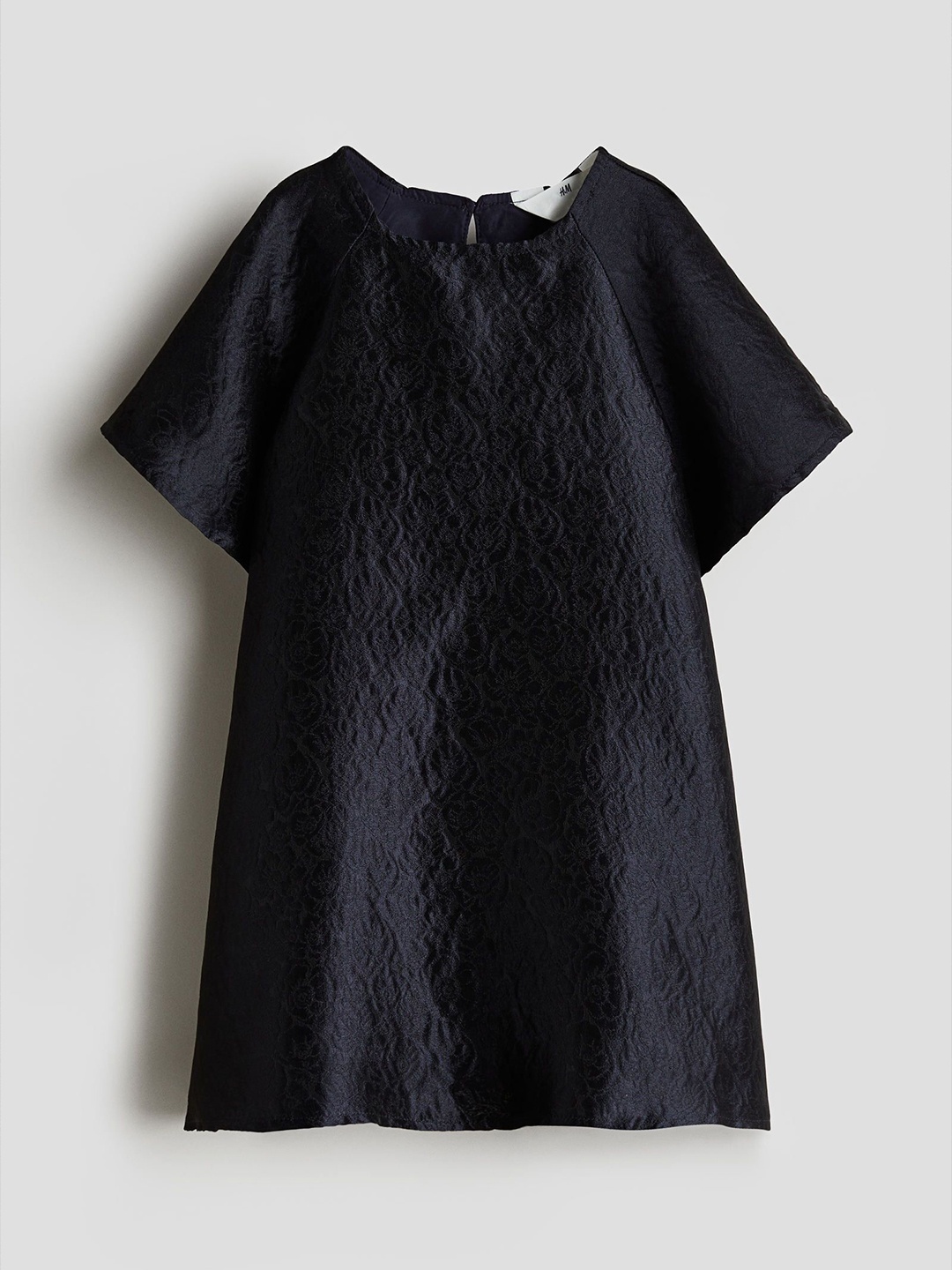 

H&M Girls Jacquard-Weave Dress, Black