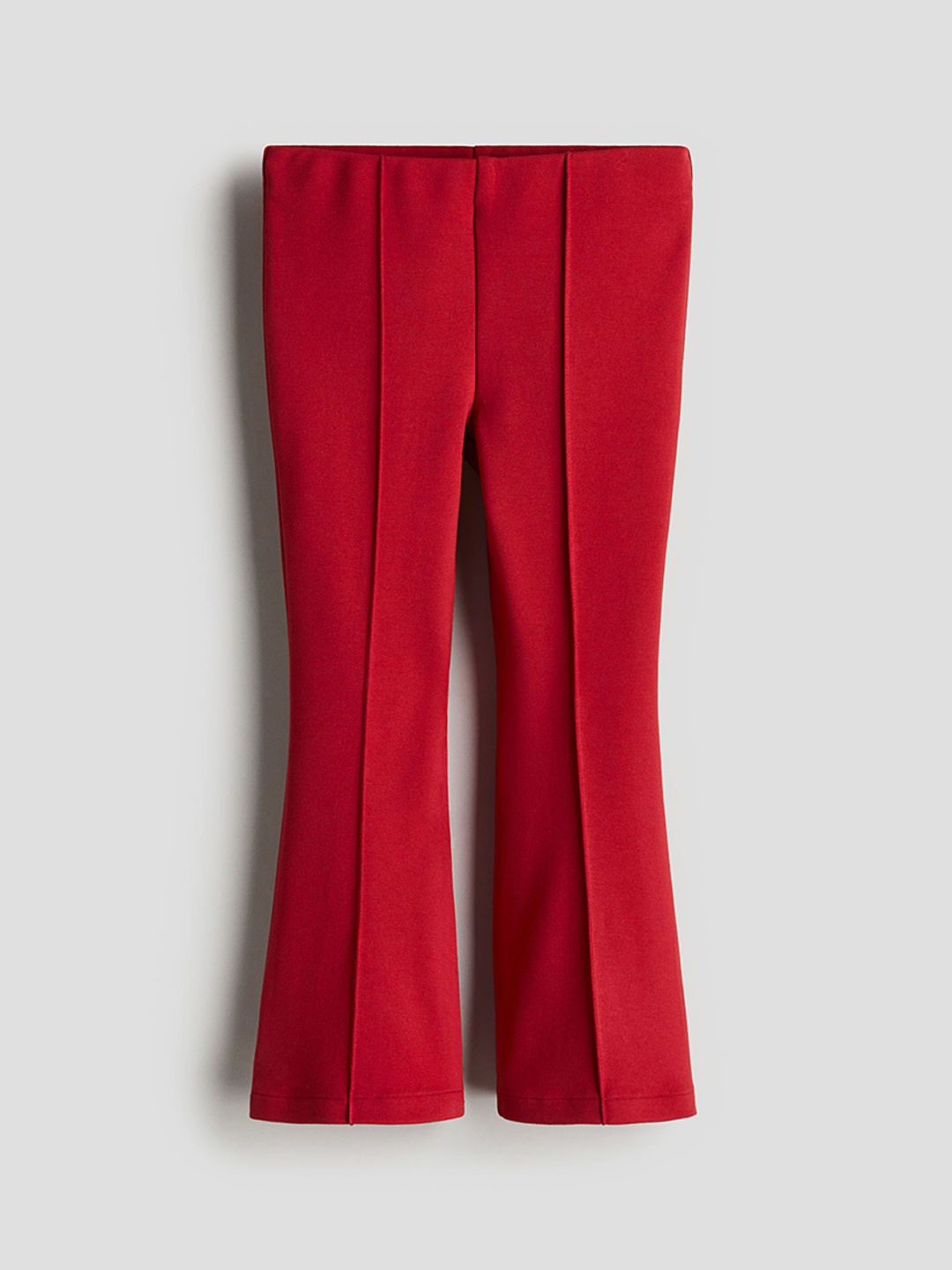 

H&M Girls Flared Ponte Di Roma Leggings, Red