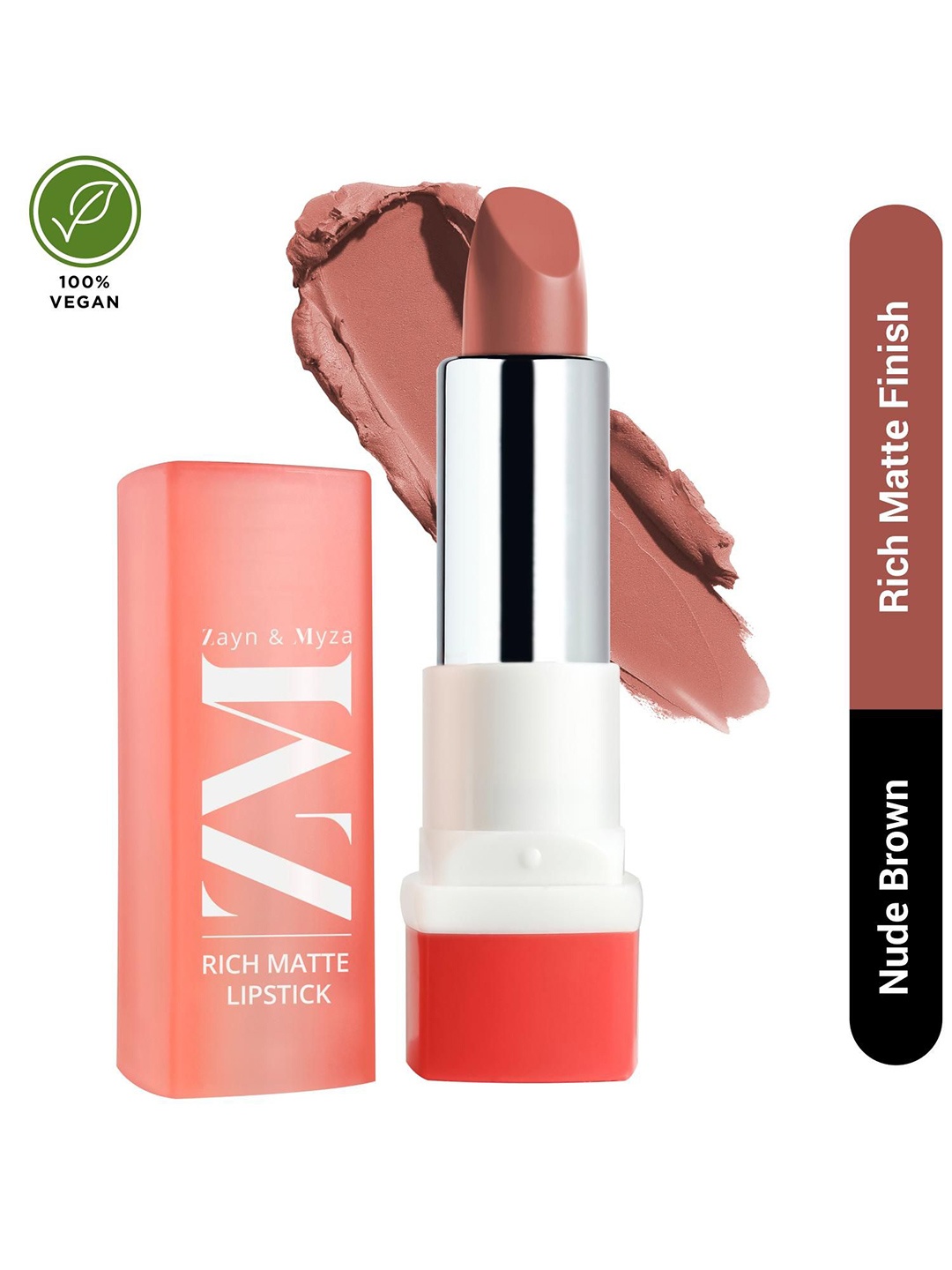 

ZM Zayn & Myza Rich Matte Lipstick With Shea Butter - 4.2 g - Bestie, Brown