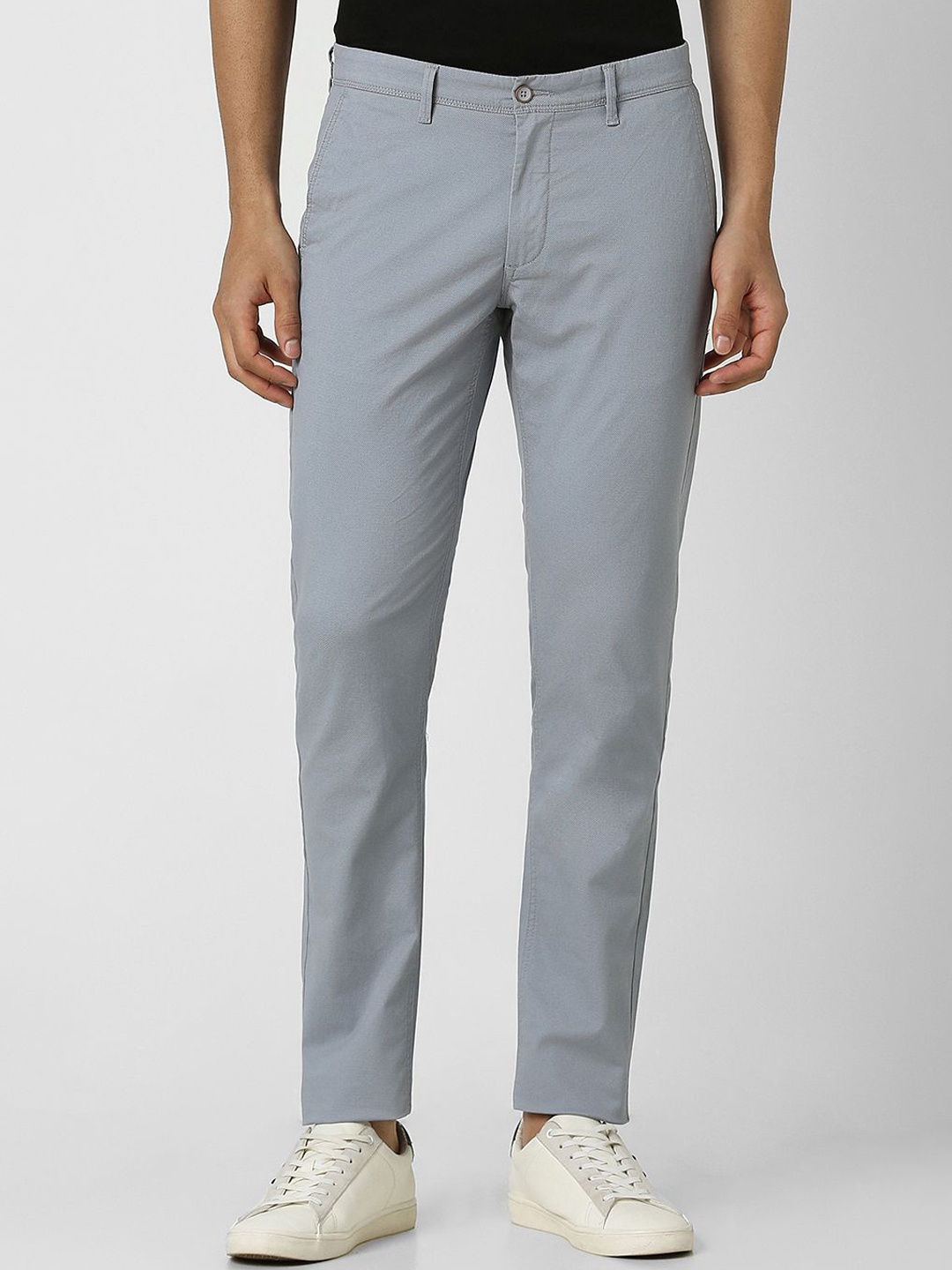 

Van Heusen Sport Men Slim Fit Mid-Rise Trousers, Grey