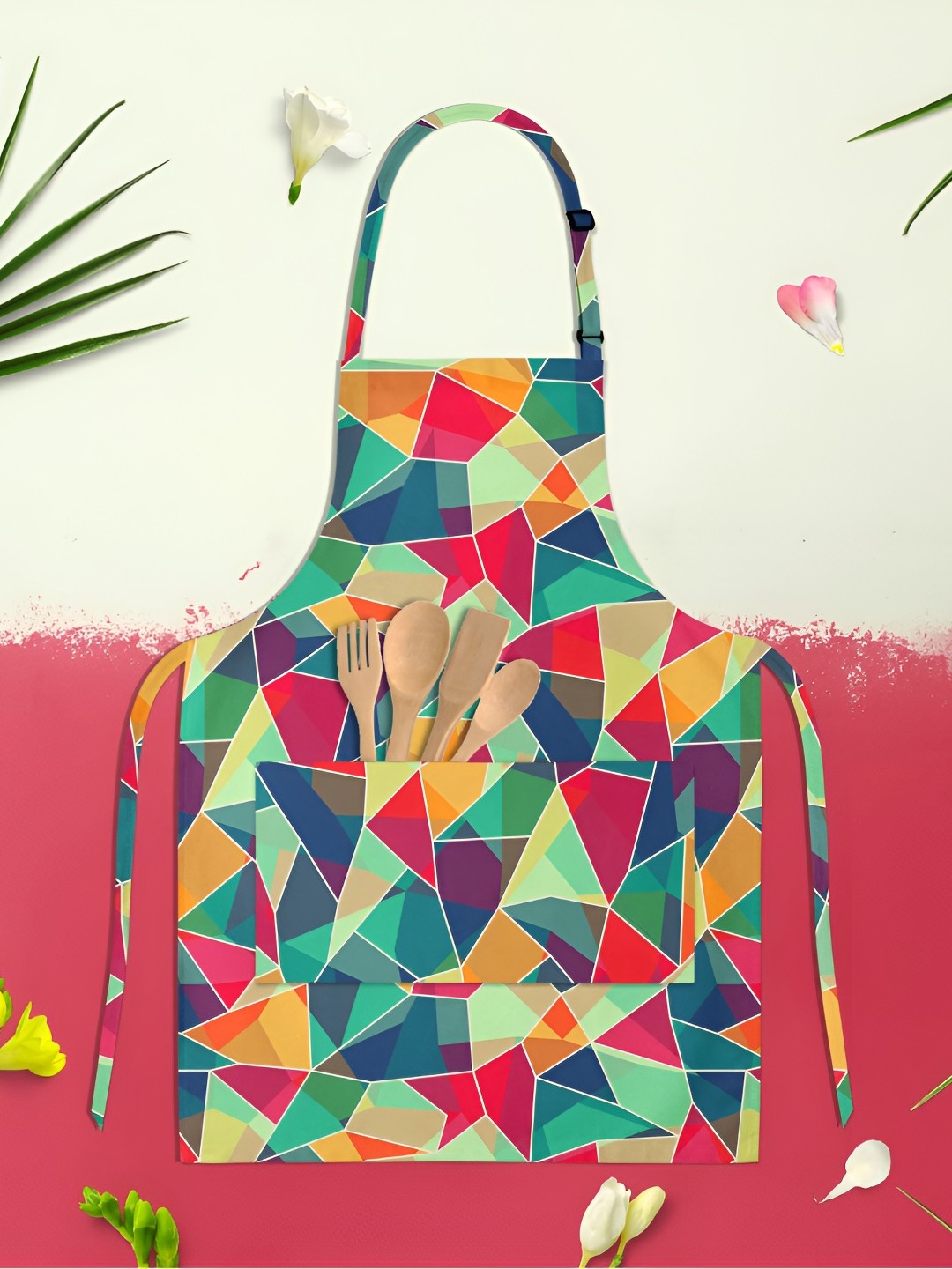 

ArtzFolio Green & Blue Printed Cotton Aprons