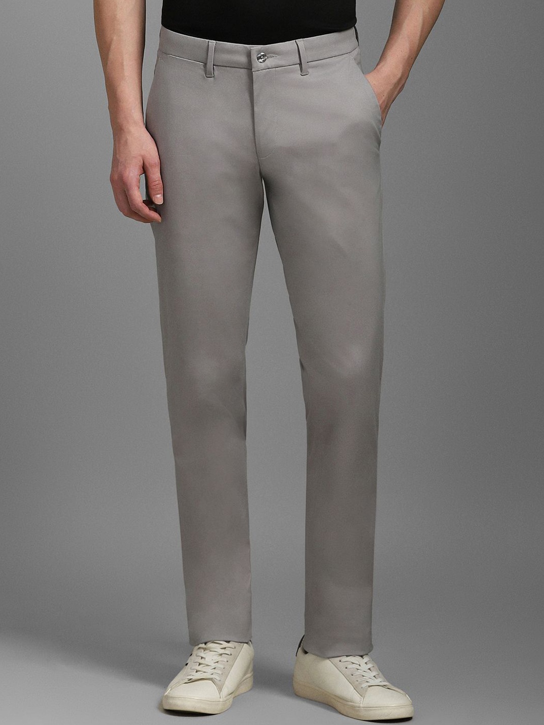 

Louis Philippe Sport Men Slim Fit Regular Trousers, Grey