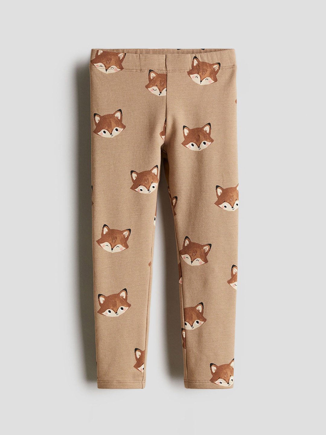 

H&M Girls Printed Leggings, Beige