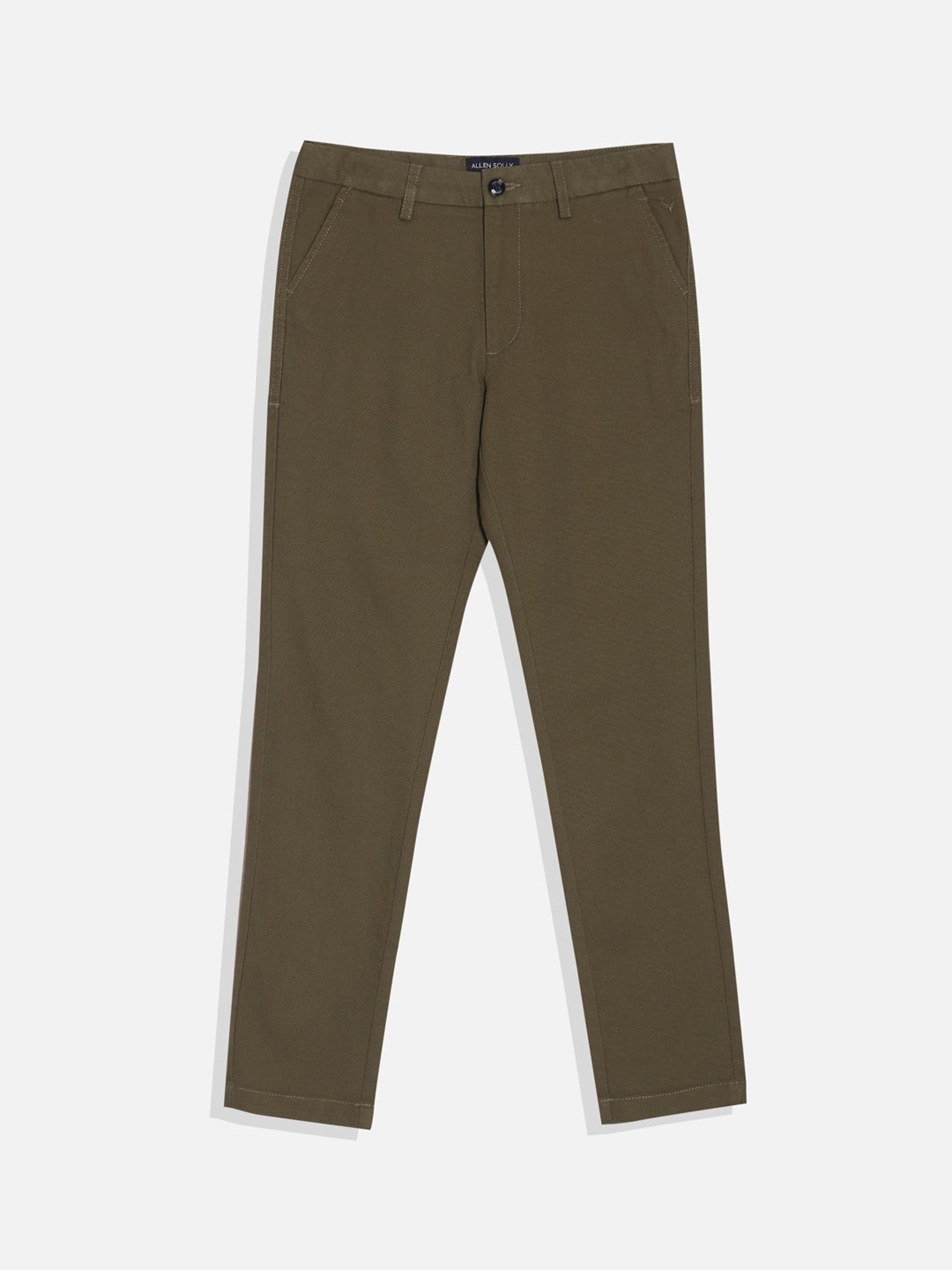 

Allen Solly Junior Boys Slim Fit Regular Trousers, Olive