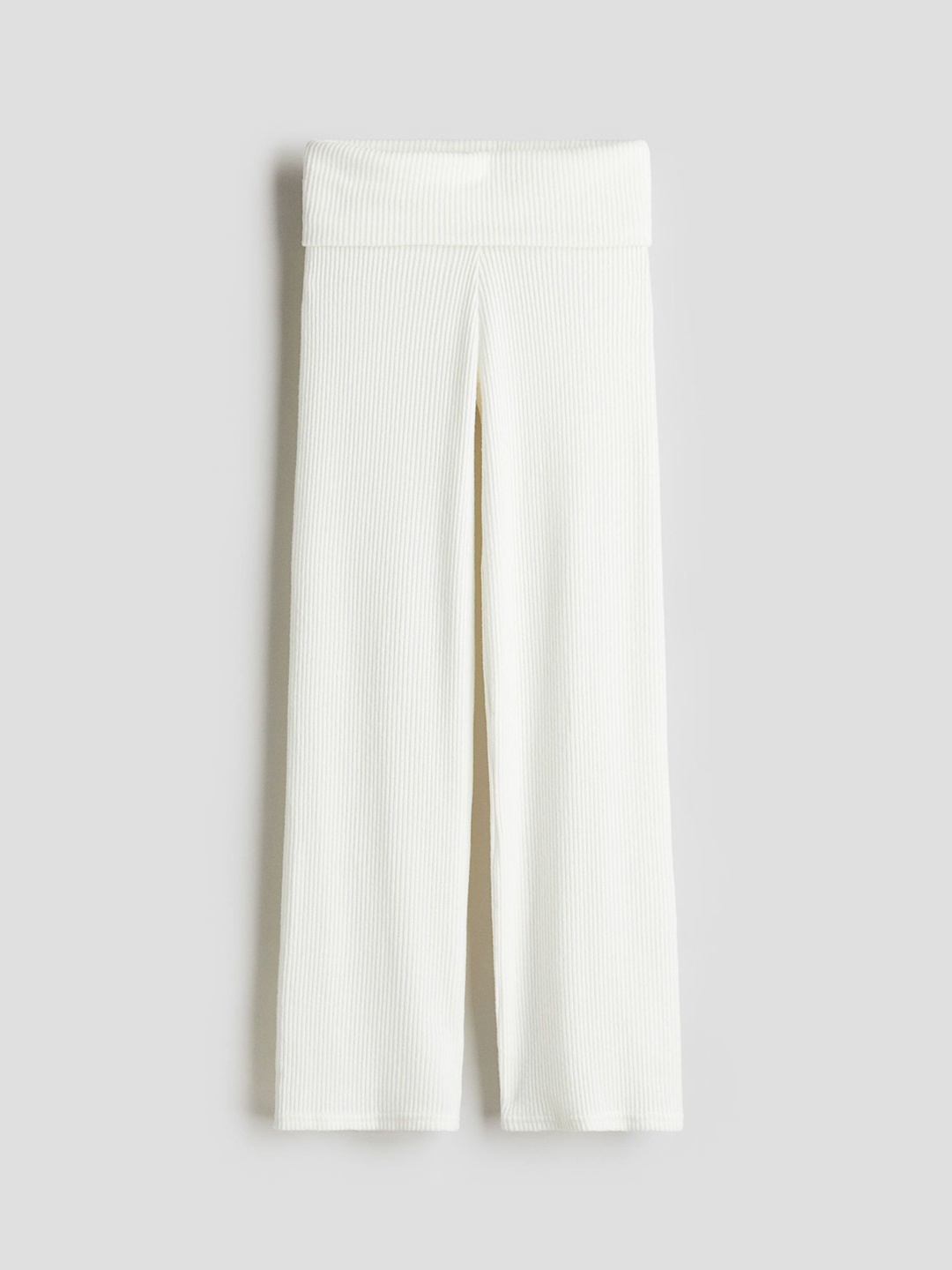 

H&M Girls Foldover-Waist Legging, White