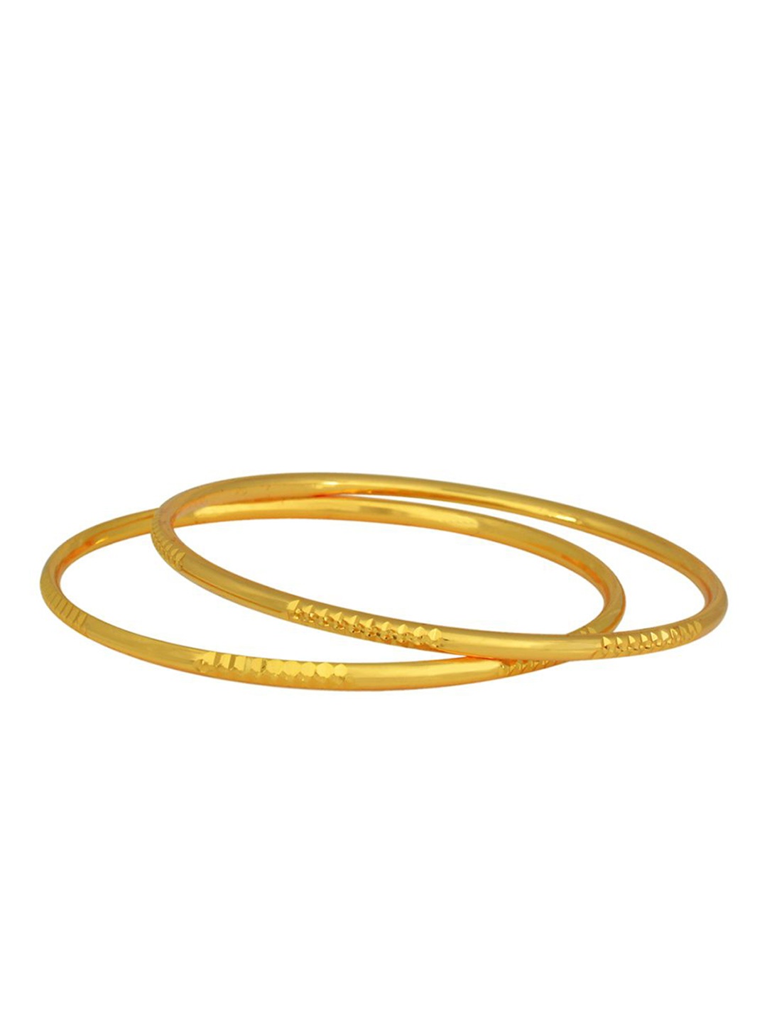 

MEMOIR Set Of 2 Gold-Plated Kada Bangles