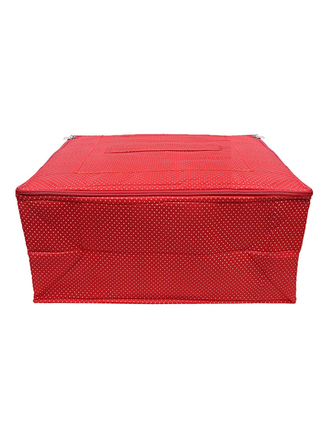 

Kuber Industries Red & White Polka Dot Printed Multi-Utility Organiser