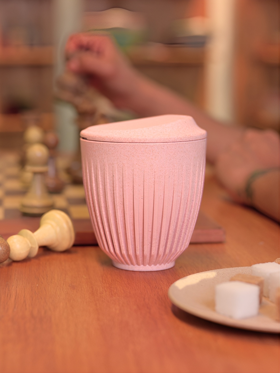 

eha Pink Textured Matte Mugs 250 ml
