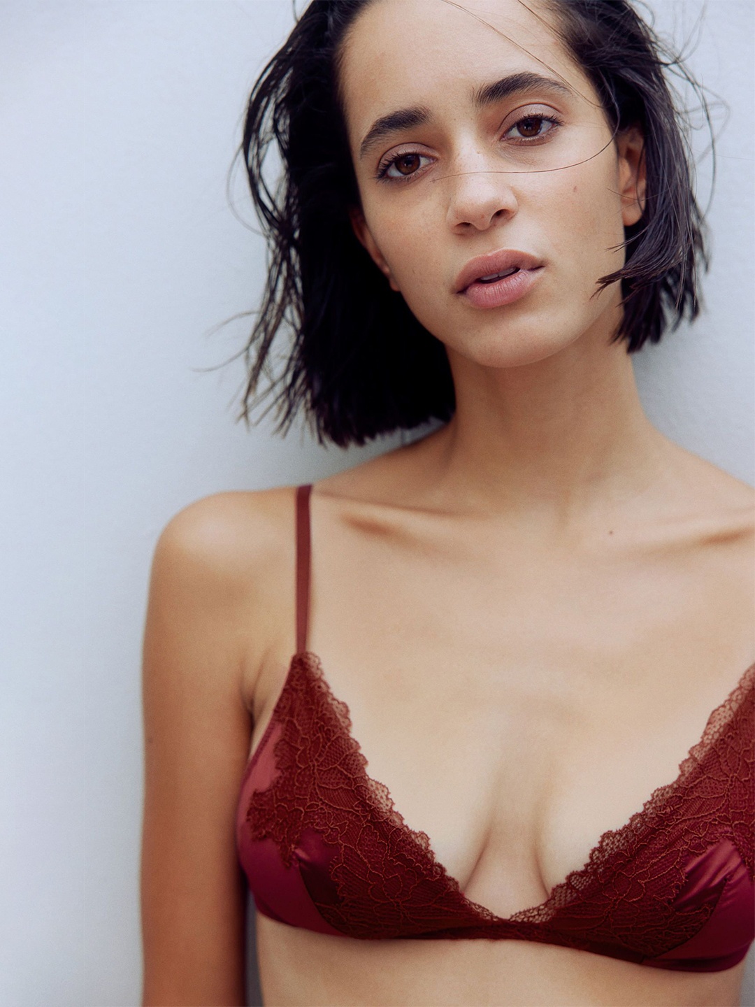 

H&M Padded Soft Microfibre Bra, Red