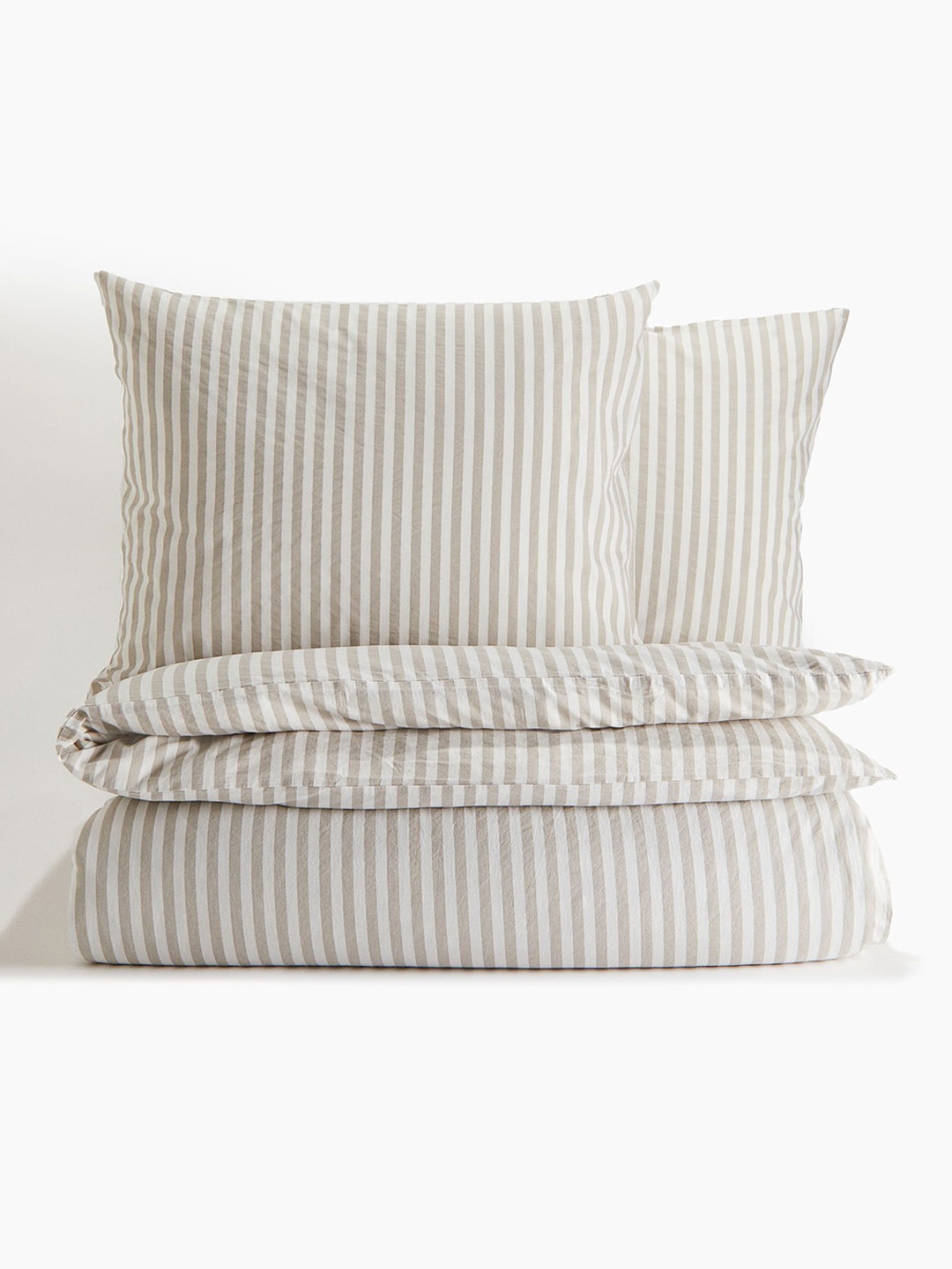 

H&M Beige Cotton Double /King Duvet Cover Set