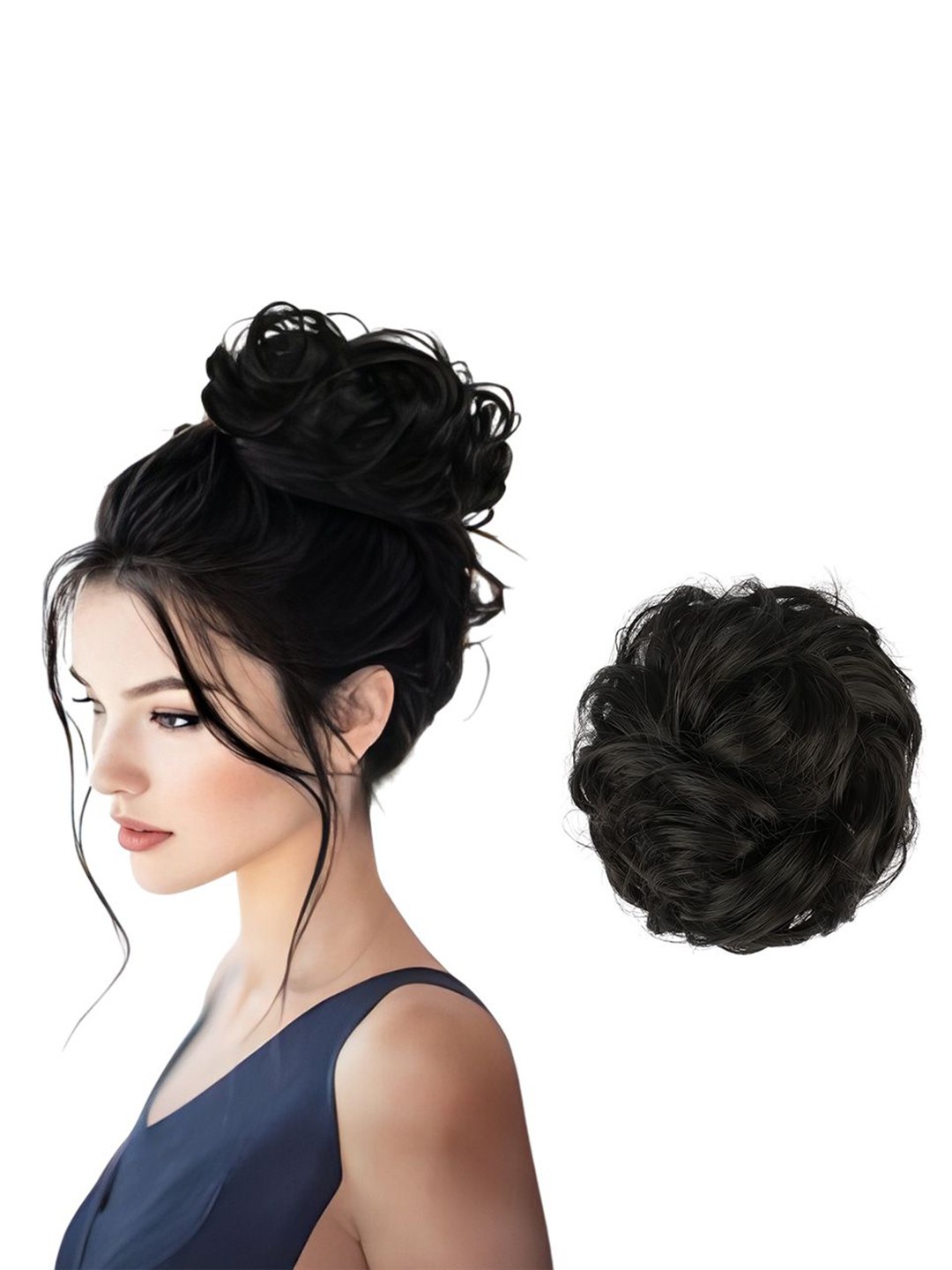 

D-Divine Messy Bun Hair Extension - Black