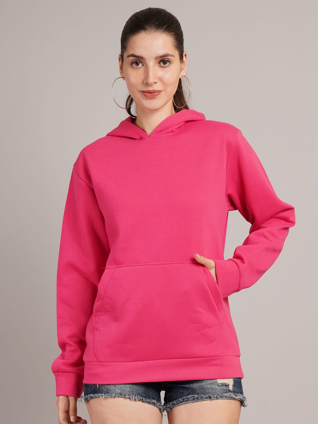 

Parona Women Hooded Sweatshirt, Pink