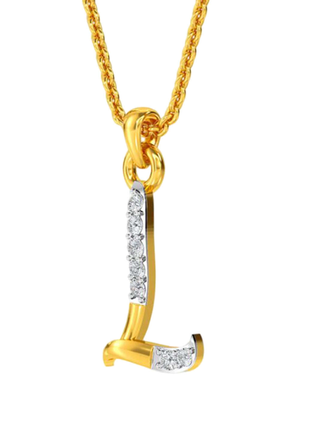 

KISNA DIAMOND AND GOLD JEWELLERY Women 18KT Diamond Pendant 0.4g