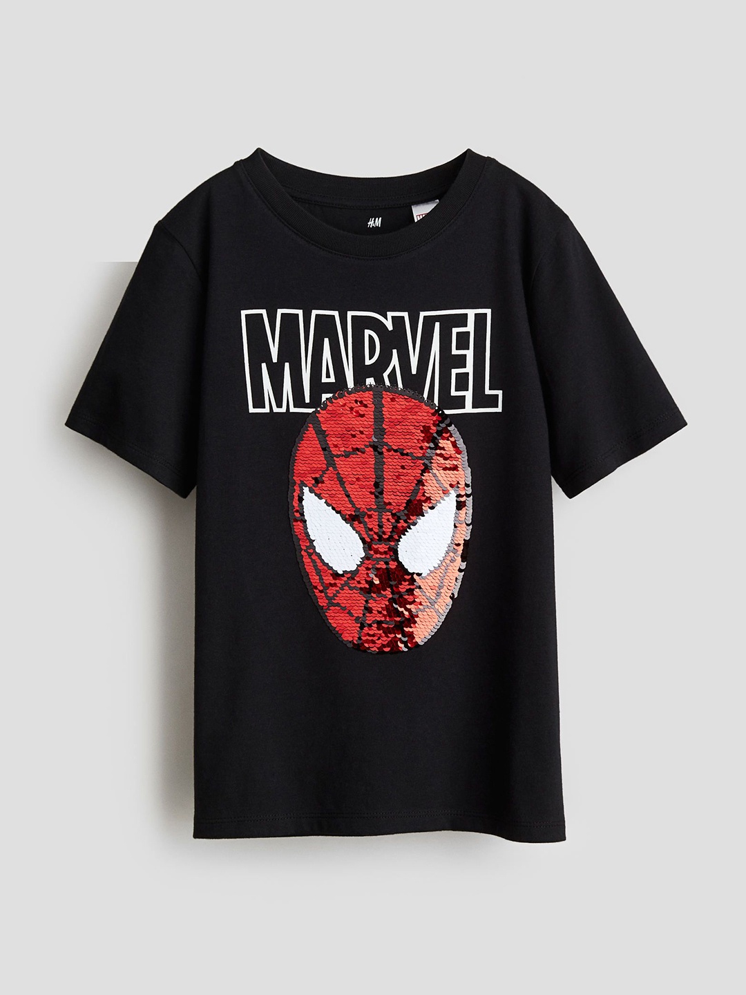 

H&M Boys Cotton Reversible-Sequin T-Shirt, Black