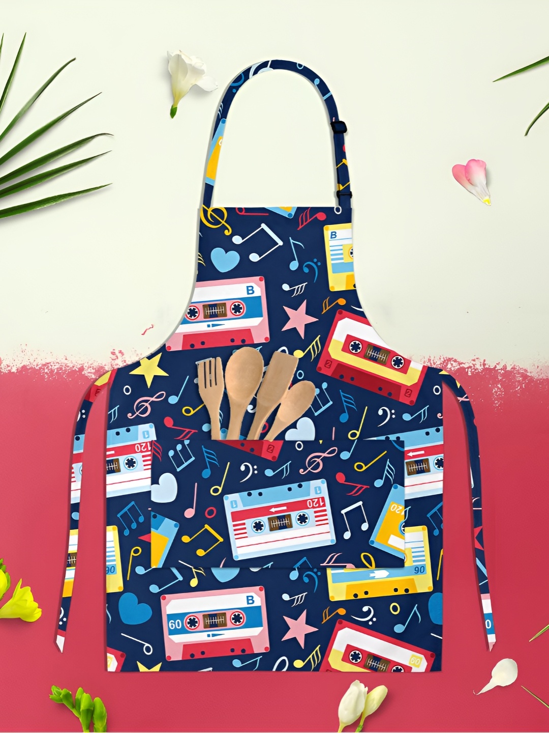 

ArtzFolio Blue Cotton Printed Waterproof Apron