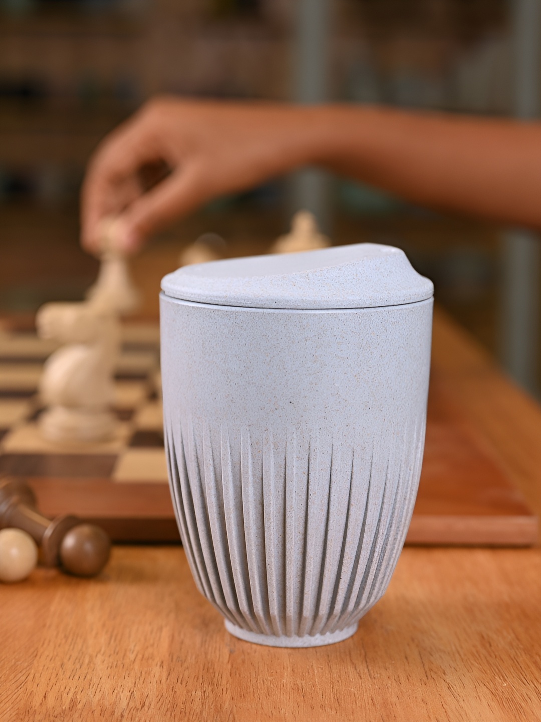 

eha Blue Textured Matte Mugs 350 ml