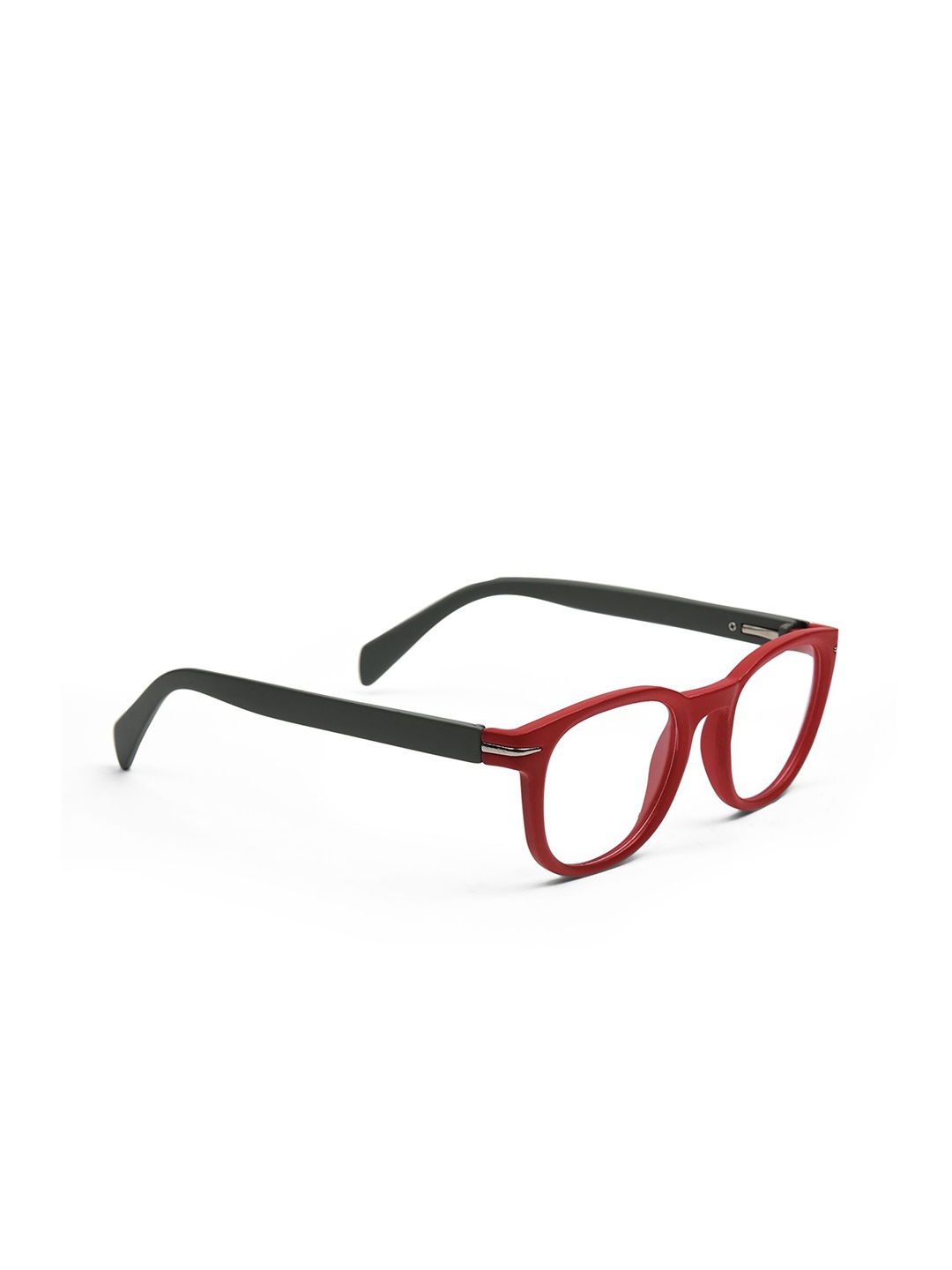 

OPTIFY Unisex Full Rim Round Frames, Red