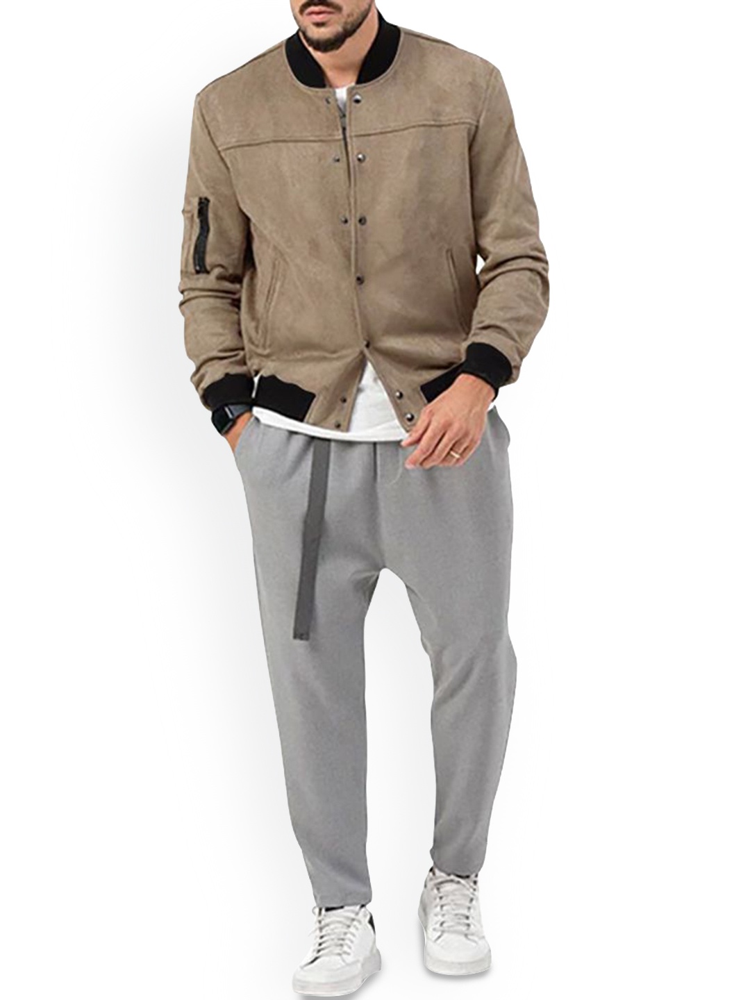 

StyleCast x Revolte Men Tailored Jacket, Khaki