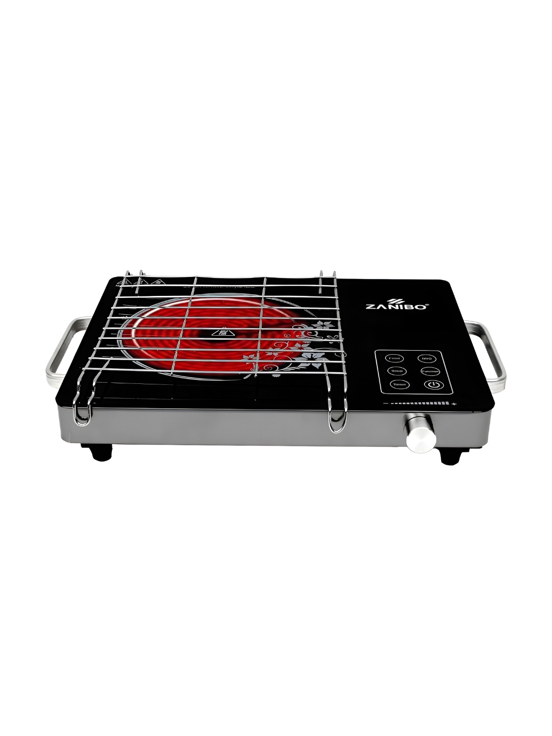 

ZANIBO Black & Red Infrared Induction With Grill - 2400 W