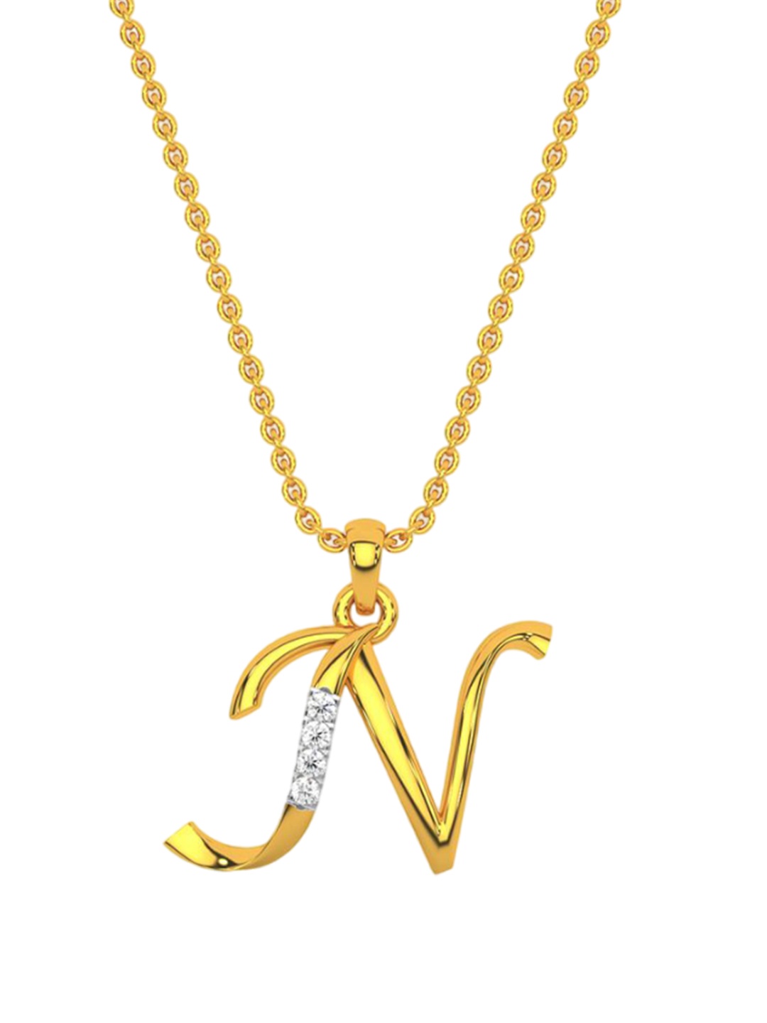 

KISNA DIAMOND AND GOLD JEWELLERY Women 14KT Pendant Diamond 0.01 CT