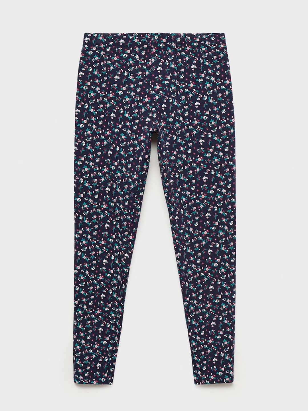 

Mango Kids Girls Floral Printed Ankle Length Leggings, Navy blue