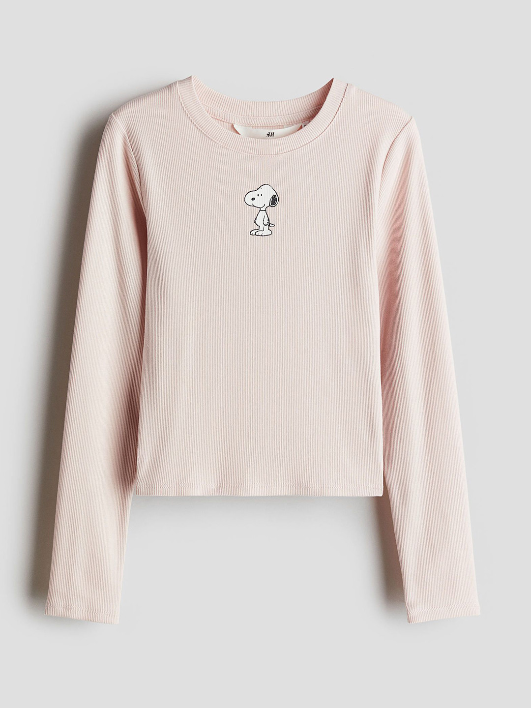 

H&M Girls Print-Motif Jersey Top, Pink