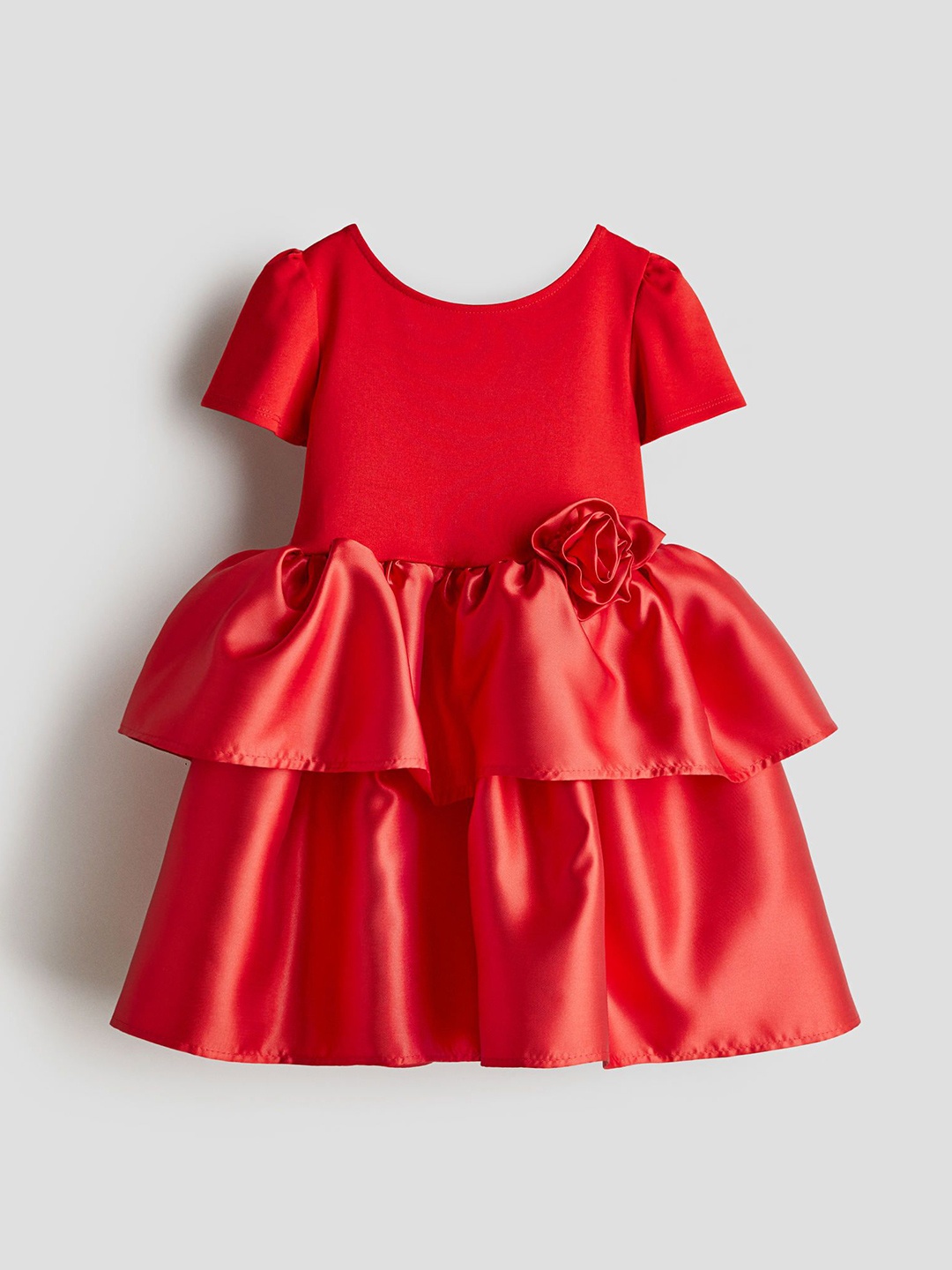 

H&M Girls Flared-Skirt Dresses, Red