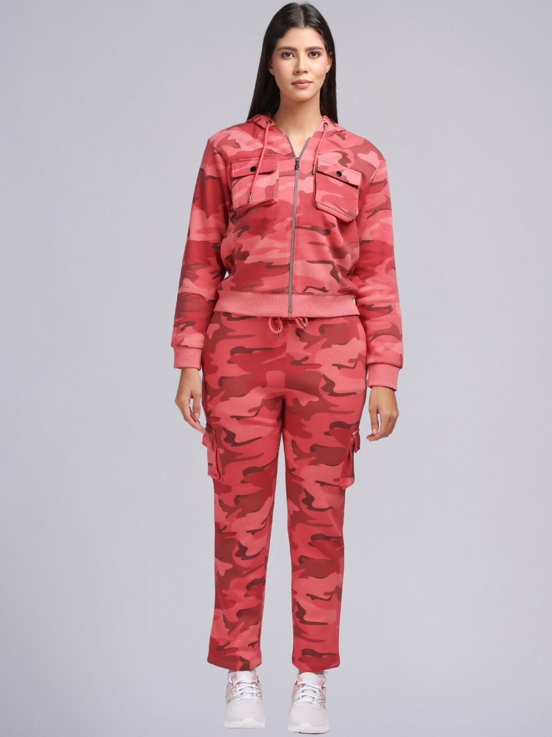 

PUREMIST Printed Sweatshirt & Trouser Co-Ords, Pink