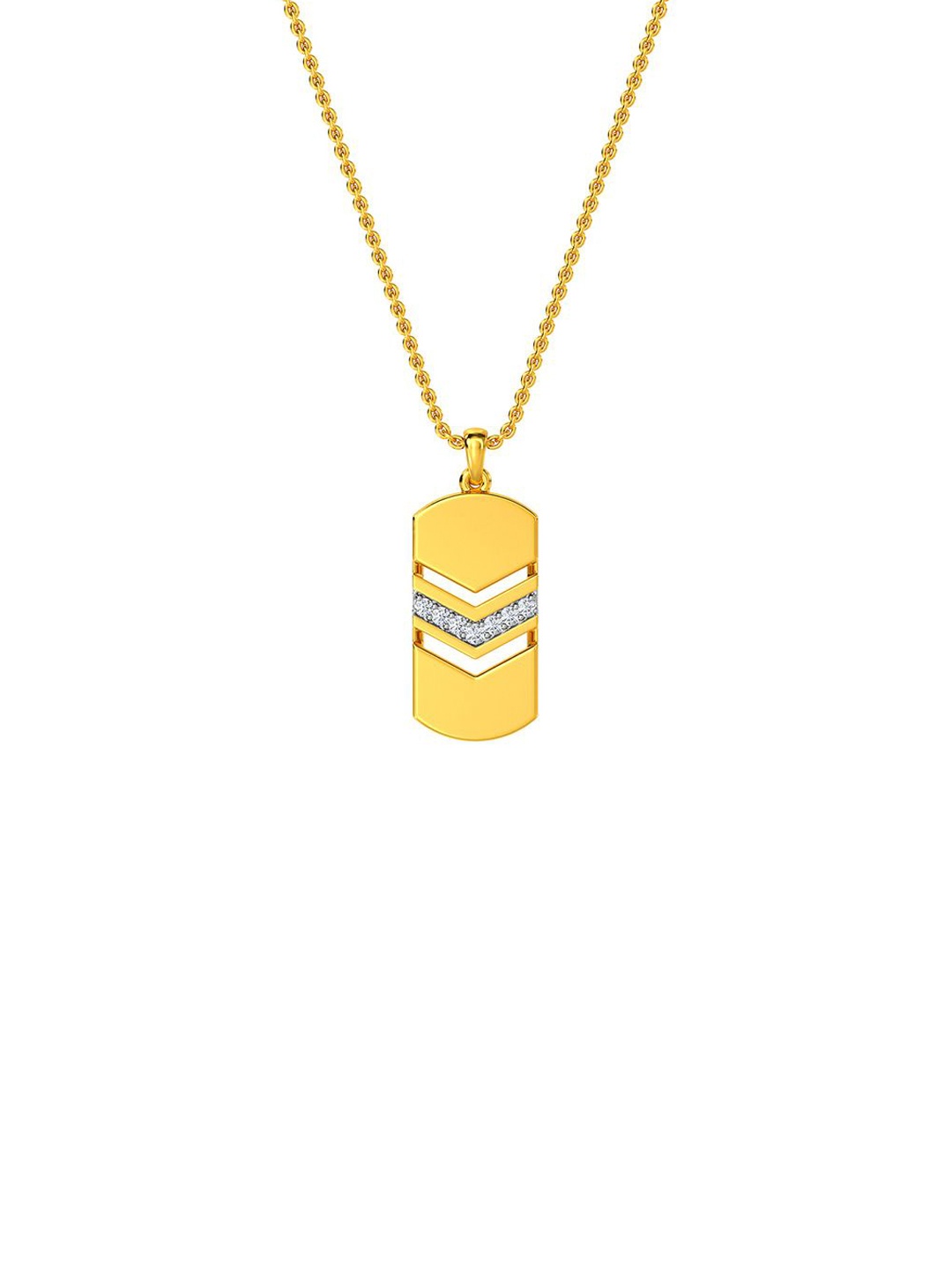 

KISNA DIAMOND AND GOLD JEWELLERY Men 14KT Diamond Pendant 0.07 carat