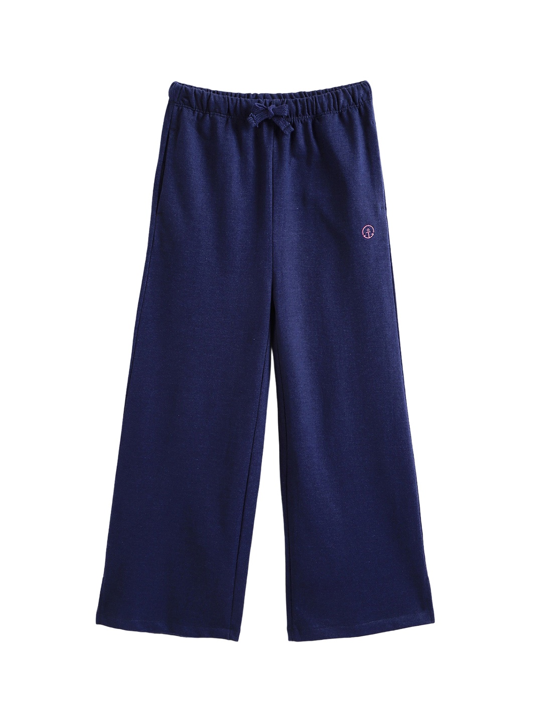 

Campana Girls Cotton Mid-Rise Track Pants, Blue