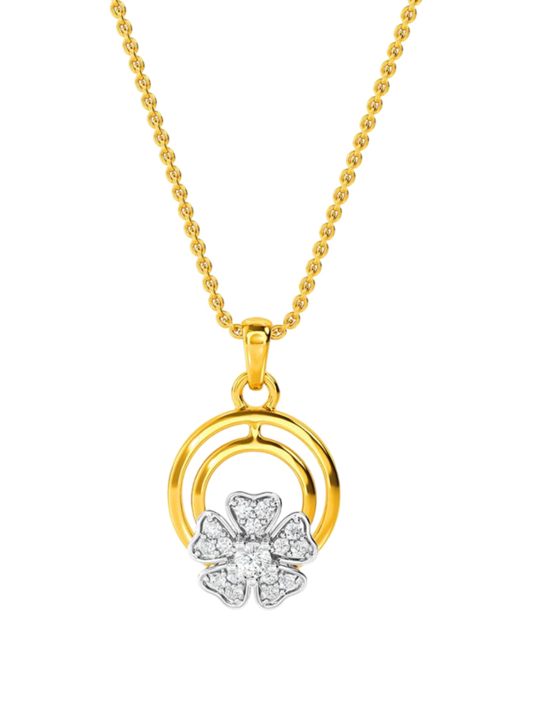 

KISNA DIAMOND AND GOLD JEWELLERY Women 14KT Diamond Pendant