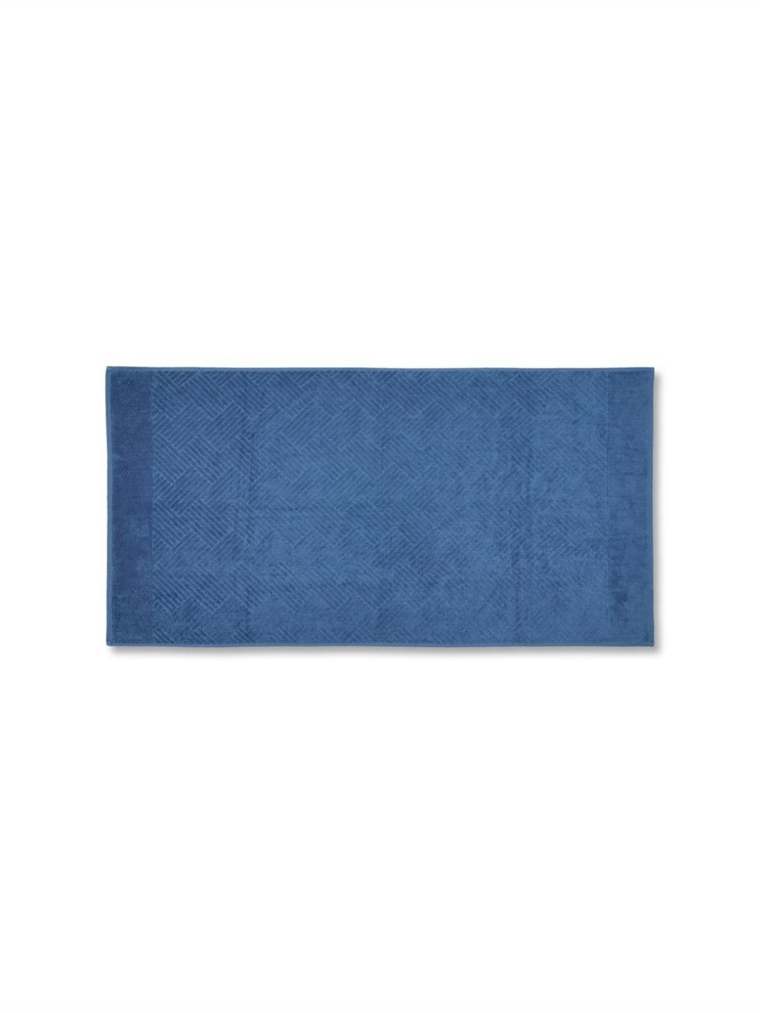 

Fabindia Blue Self Design Cotton 500 GSM Bath Towel