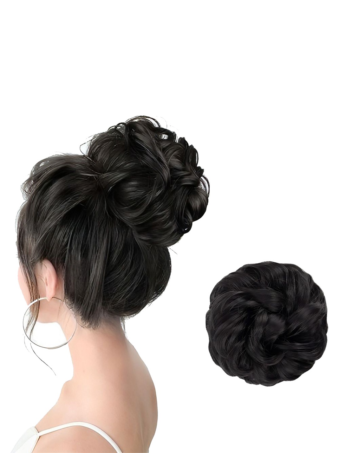 

D-Divine Messy Bun Hair Extension - Black