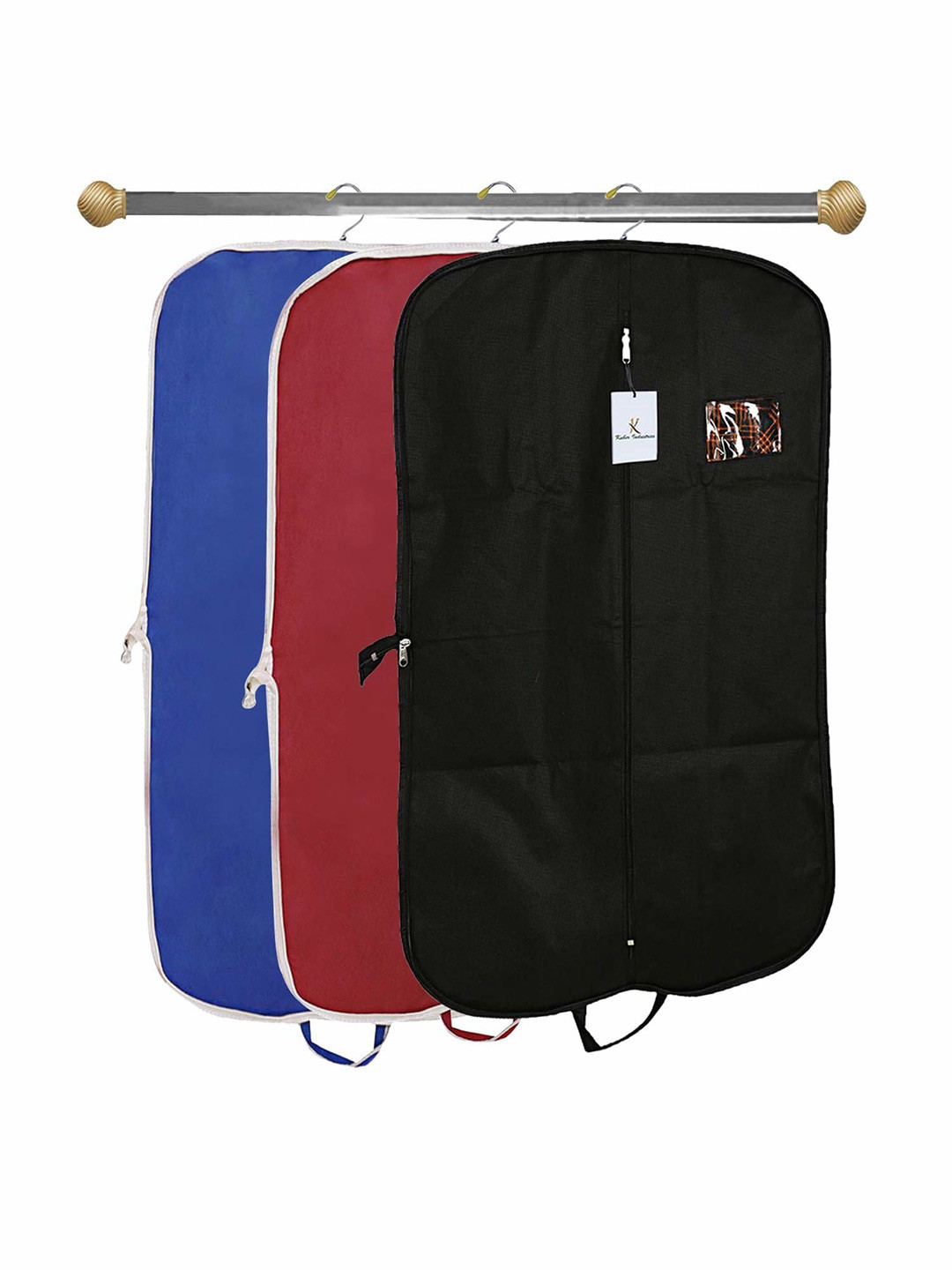 

Kuber Industries Blue & Red 3 Pieces Suit Organisers