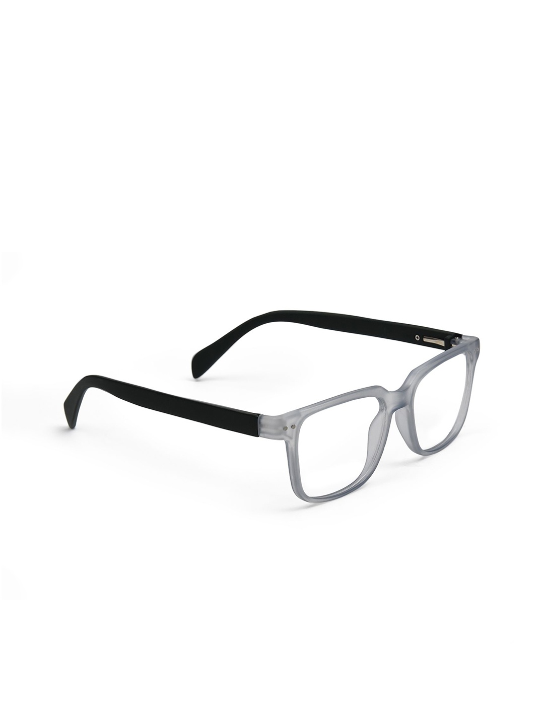 

OPTIFY Unisex Full Rim Rectangle Frames, Grey