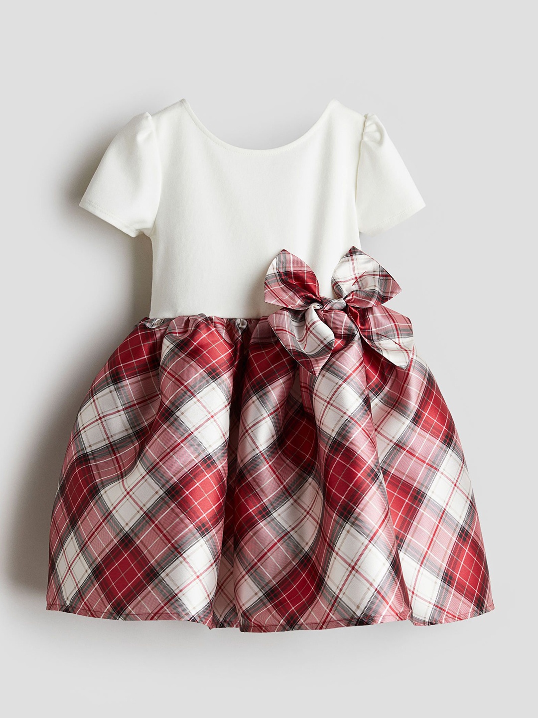 

H&M Infant Girls Flared-Skirt Dress, White