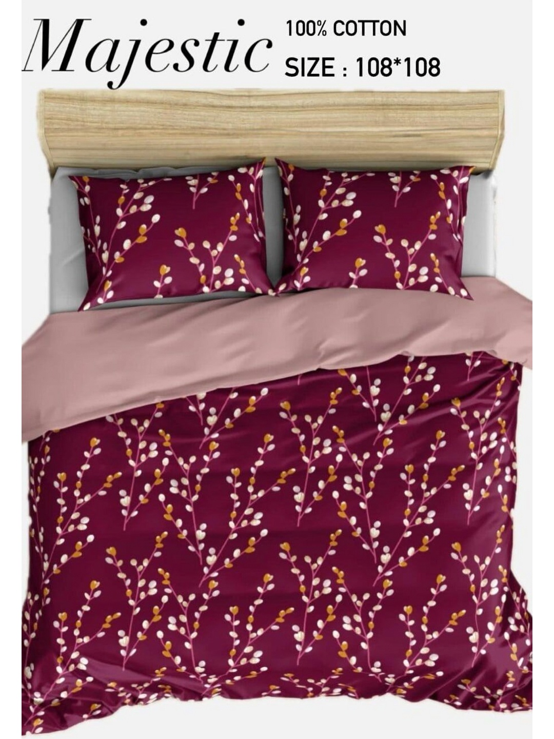 

Bedbathandbliss White Floral 300 TC King Bedsheet with 2 Pillow Covers
