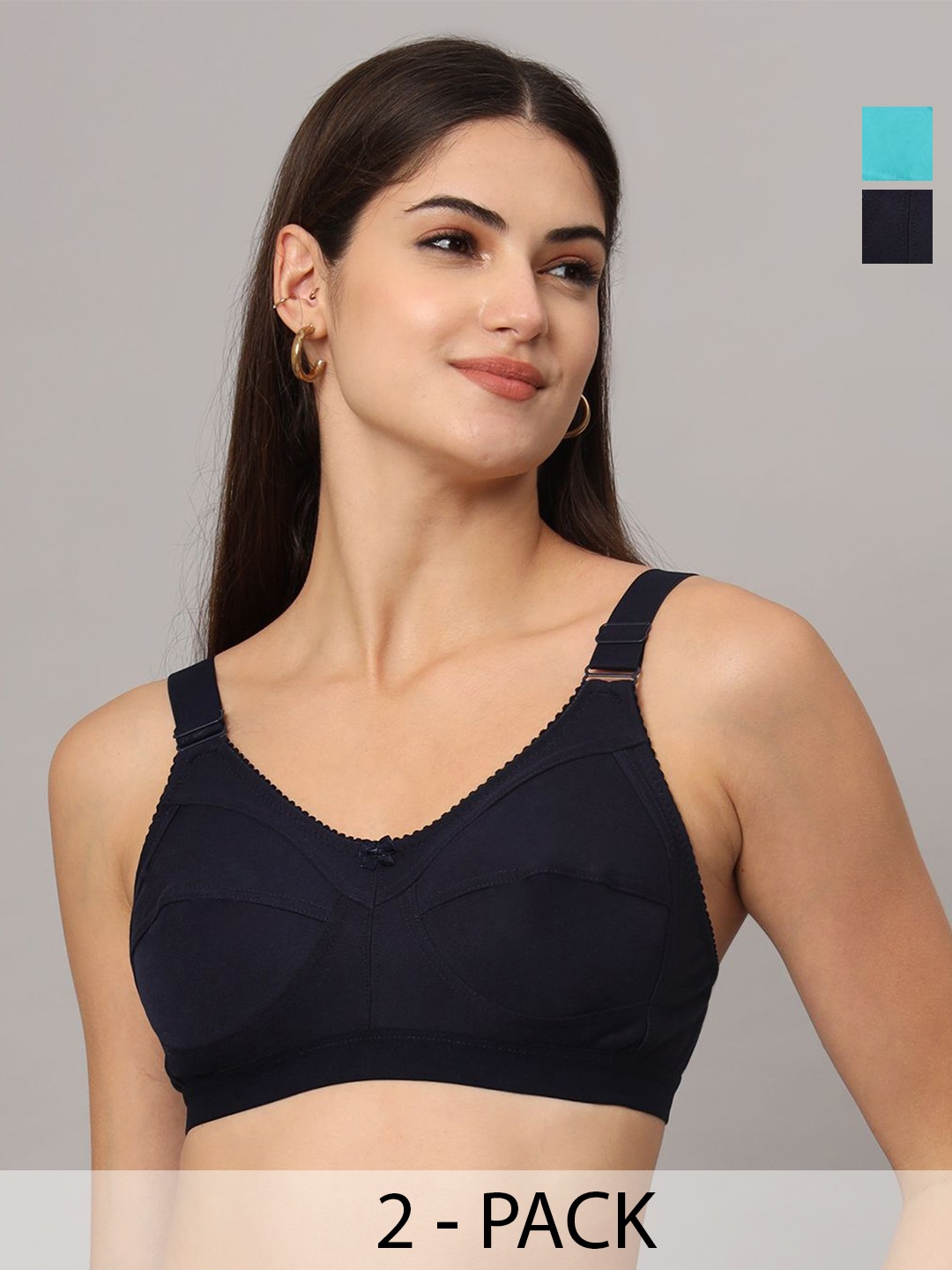 

Boleem Full Coverage Cotton Everyday Bra With All Day Comfort, Green